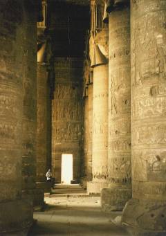 Dendera Interior Columns